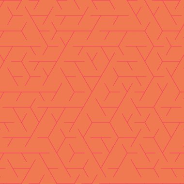  Altıgen Labirent deseni soyut illüstrasyon