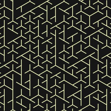  Altıgen Labirent deseni soyut illüstrasyon