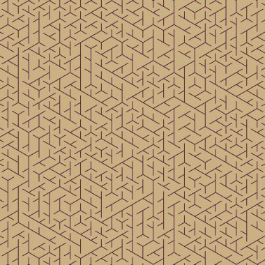  Altıgen Labirent deseni soyut illüstrasyon