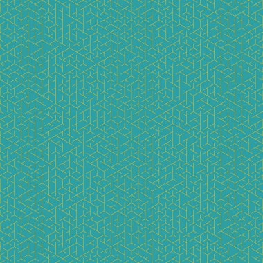  Altıgen Labirent deseni soyut illüstrasyon