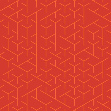  Altıgen Labirent deseni soyut illüstrasyon