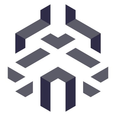  Altıgen Üçgen Paketli 3 boyutlu illüzyon soyut illüstrasyon