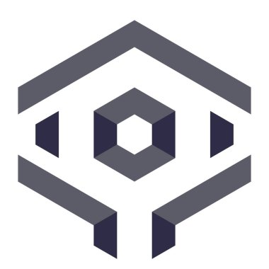  Altıgen Üçgen Paketli 3 boyutlu illüzyon soyut illüstrasyon