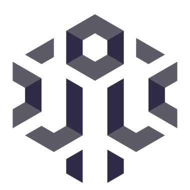  Altıgen Üçgen Paketli 3 boyutlu illüzyon soyut illüstrasyon