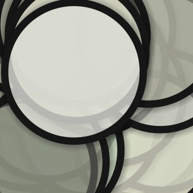 Gölgeli çemberler üretken sanat arkaplan çizimi