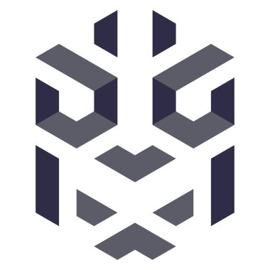  Altıgen Üçgen Paketli 3 boyutlu illüzyon soyut illüstrasyon