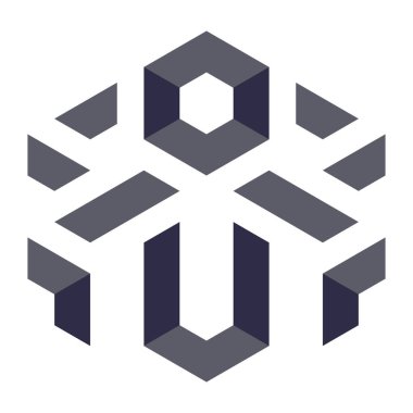  Altıgen Üçgen Paketli 3 boyutlu illüzyon soyut illüstrasyon