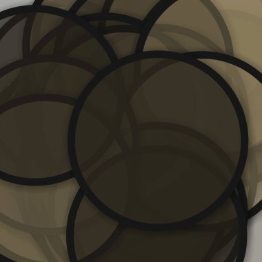 Gölgeli çemberler üretken sanat arkaplan çizimi