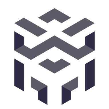  Altıgen Üçgen Paketli 3 boyutlu illüzyon soyut illüstrasyon