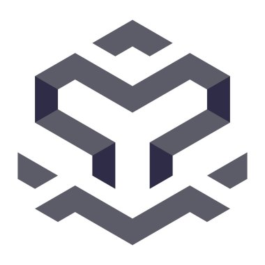  Altıgen Üçgen Paketli 3 boyutlu illüzyon soyut illüstrasyon