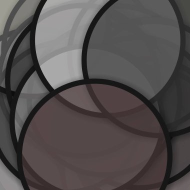 Gölgeli çemberler üretken sanat arkaplan çizimi