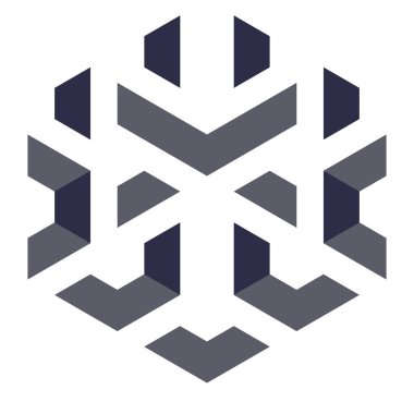  Altıgen Üçgen Paketli 3 boyutlu illüzyon soyut illüstrasyon