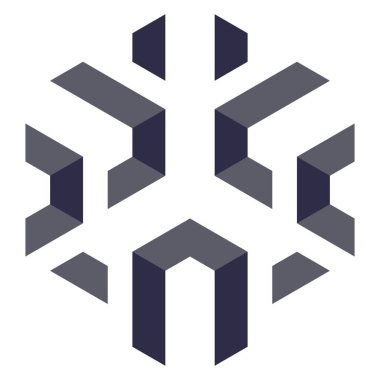  Altıgen Üçgen Paketli 3 boyutlu illüzyon soyut illüstrasyon