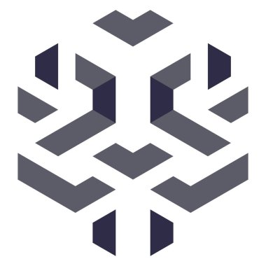  Altıgen Üçgen Paketli 3 boyutlu illüzyon soyut illüstrasyon