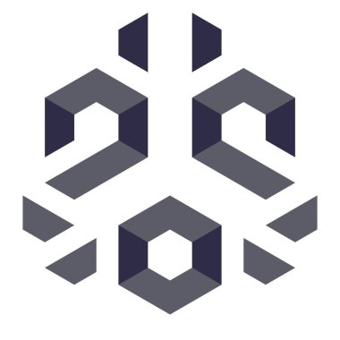  Altıgen Üçgen Paketli 3 boyutlu illüzyon soyut illüstrasyon