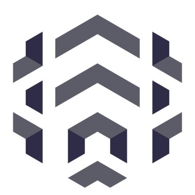  Altıgen Üçgen Paketli 3 boyutlu illüzyon soyut illüstrasyon