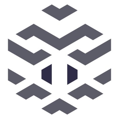  Altıgen Üçgen Paketli 3 boyutlu illüzyon soyut illüstrasyon