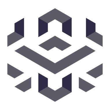  Altıgen Üçgen Paketli 3 boyutlu illüzyon soyut illüstrasyon