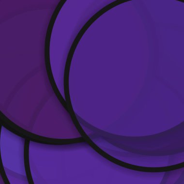 Gölgeli çemberler üretken sanat arkaplan çizimi