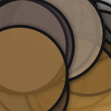 Gölgeli çemberler üretken sanat arkaplan çizimi