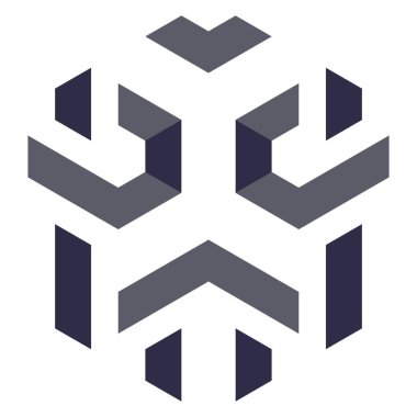  Altıgen Üçgen Paketli 3 boyutlu illüzyon soyut illüstrasyon