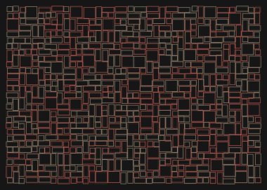 Ofset Quad üretken sanat arkaplan çizimi