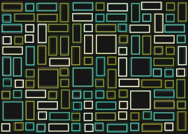 Ofset Quad üretken sanat arkaplan çizimi