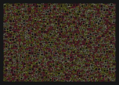 Ofset Quad üretken sanat arkaplan çizimi