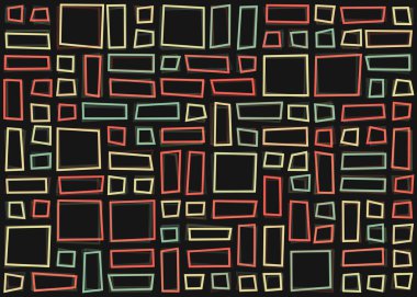 Ofset Quad üretken sanat arkaplan çizimi