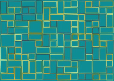 Ofset Quad üretken sanat arkaplan çizimi