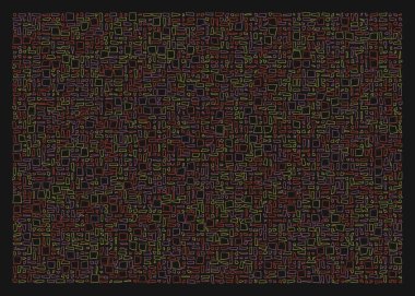 Ofset Quad üretken sanat arkaplan çizimi