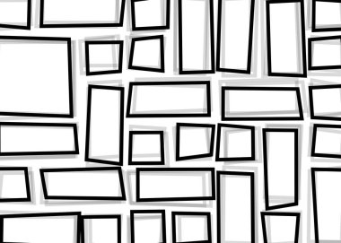 Ofset Quad üretken sanat arkaplan çizimi