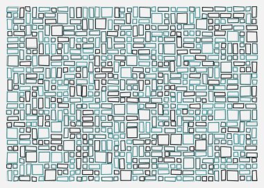 Ofset Quad üretken sanat arkaplan çizimi