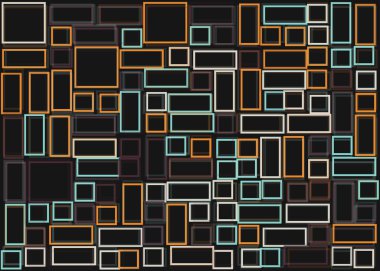 Ofset Quad üretken sanat arkaplan çizimi