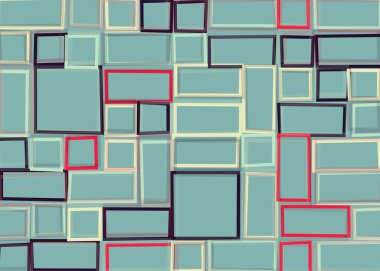 Ofset Quad üretken sanat arkaplan çizimi