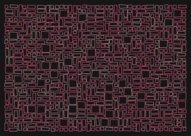 Ofset Quad üretken sanat arkaplan çizimi