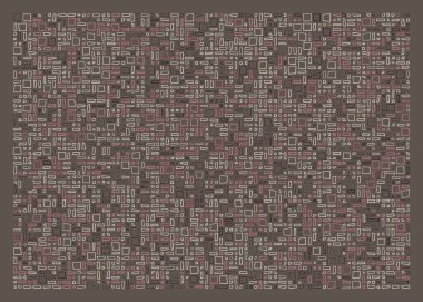 Ofset Quad üretken sanat arkaplan çizimi