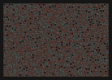 Ofset Quad üretken sanat arkaplan çizimi