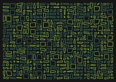 Ofset Quad üretken sanat arkaplan çizimi