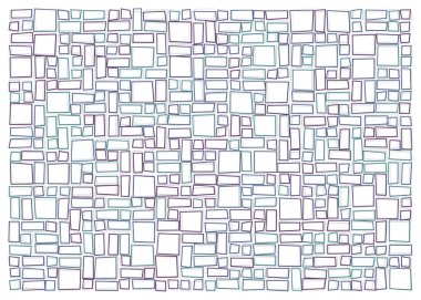 Ofset Quad üretken sanat arkaplan çizimi
