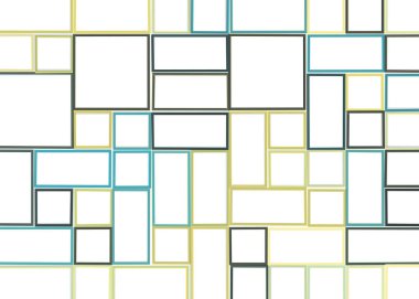 Ofset Quad üretken sanat arkaplan çizimi