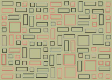 Ofset Quad üretken sanat arkaplan çizimi