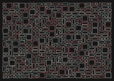 Ofset Quad üretken sanat arkaplan çizimi