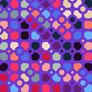 Renkli kareler arkaplan soyut illüstrasyon