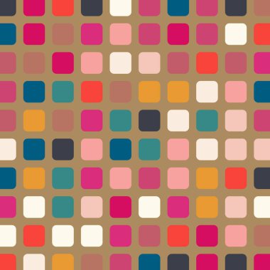 Renkli kareler arkaplan soyut illüstrasyon