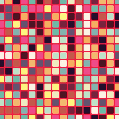 Renkli kareler arkaplan soyut illüstrasyon
