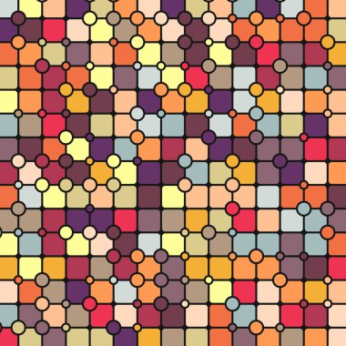 Renkli kareler arkaplan soyut illüstrasyon