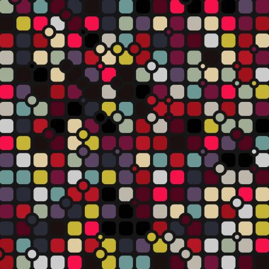 Renkli kareler arkaplan soyut illüstrasyon