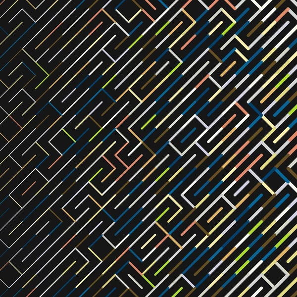 Färg Roterade Linjer Bakgrund Abstrakt Illustration — Stock vektor