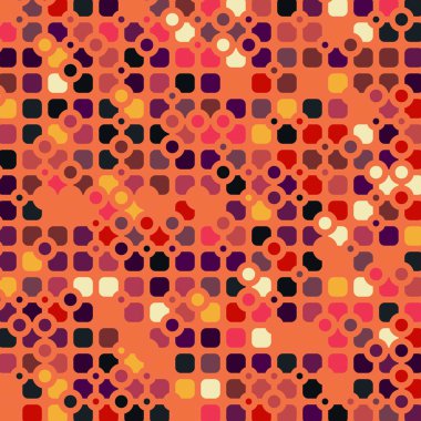 Renkli kareler arkaplan soyut illüstrasyon